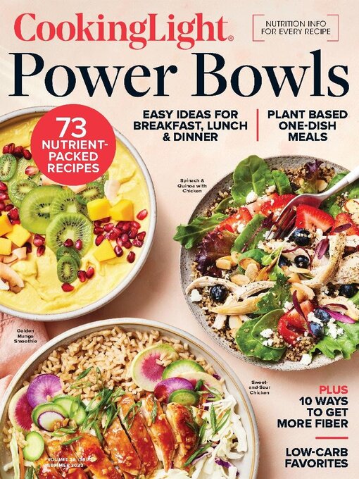 Title details for Cooking Light Power Bowls - Summer 2023 by Dotdash Meredith - Available
